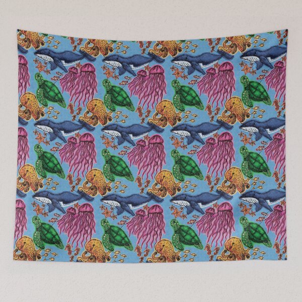 Item preview, Ocean Pollution Repeat Pattern designed and sold by kirstyelen.
