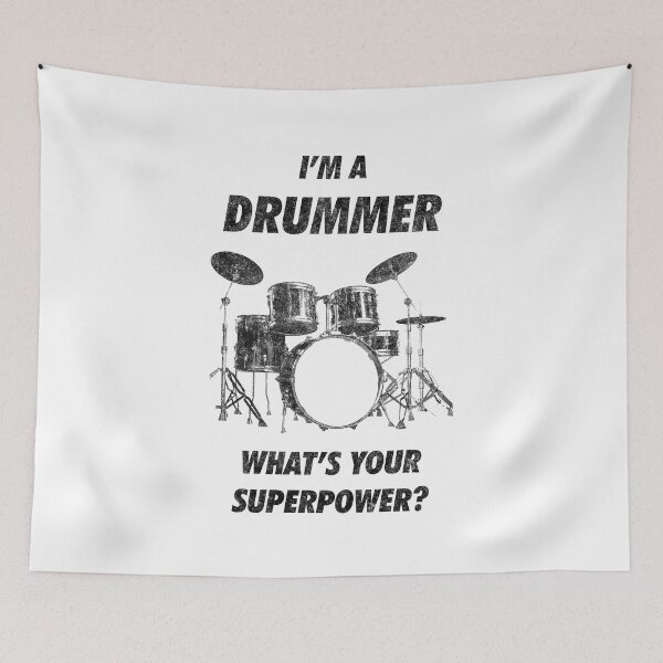 Item preview, I'm Drummer What's Your Superpower Funny Drumming designed and sold by artworkbyrihen.