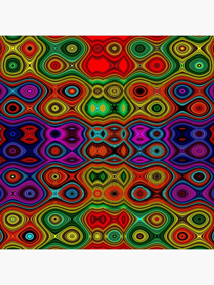 Thumbnail 3 of 3, Sticker, Mess Up (Contravene Colors) designed and sold by Vk91.