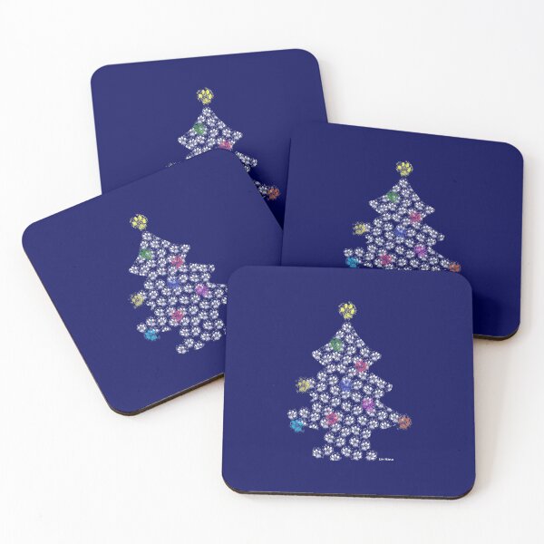 Item preview, Christmas Tree made of Dog Paw Prints designed and sold by LivHana.