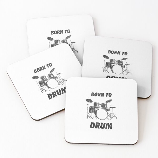 Item preview, Born To Drum Funny Drum Set designed and sold by artworkbyrihen.