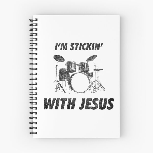 Item preview, I'm Sticking With Jesus Funny Drum Set designed and sold by artworkbyrihen.