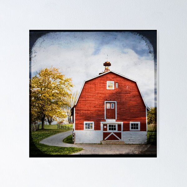 Item preview, barn in RED designed and sold by Ibreak4glass.