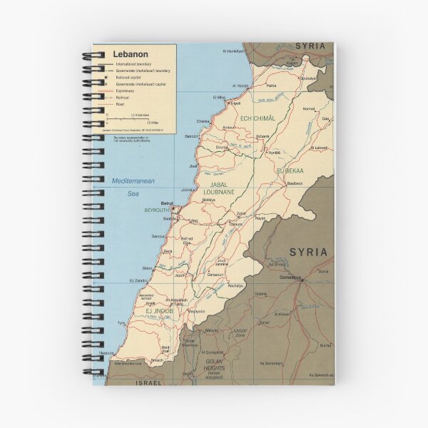 Artikelvorschau, Karte von Libanon (2000) entworfen und verkauft von BravuraMedia.