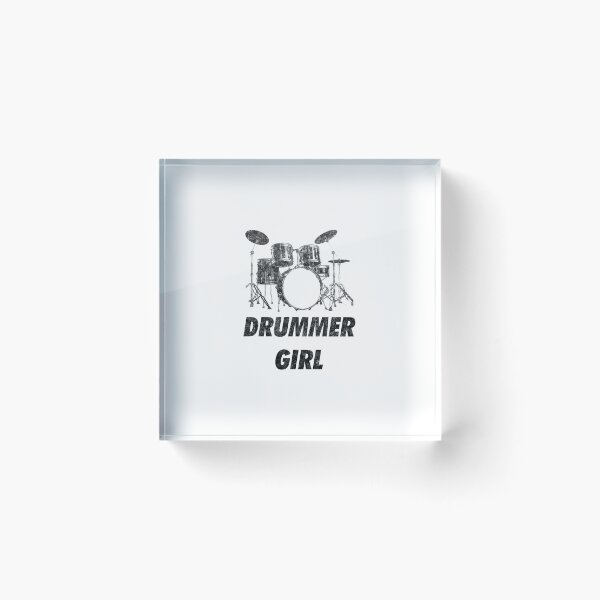 Item preview, Drummer Girl Funny Drum Set designed and sold by artworkbyrihen.