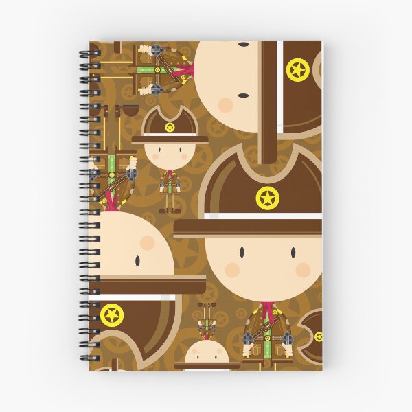 Item preview, Cartoon Cowboy Sheriff Pattern designed and sold by MurphyCreative.