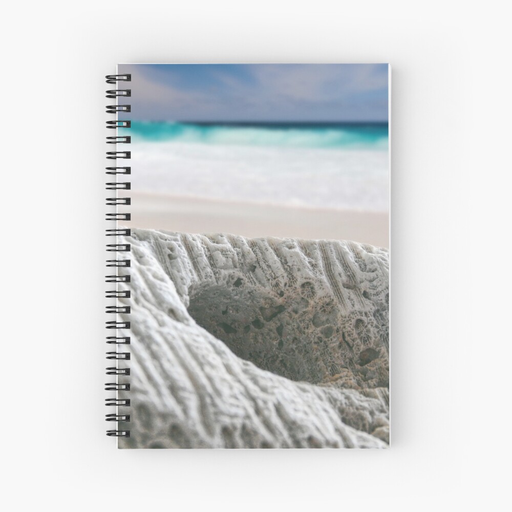Coral By The Sea Spiral Notebook