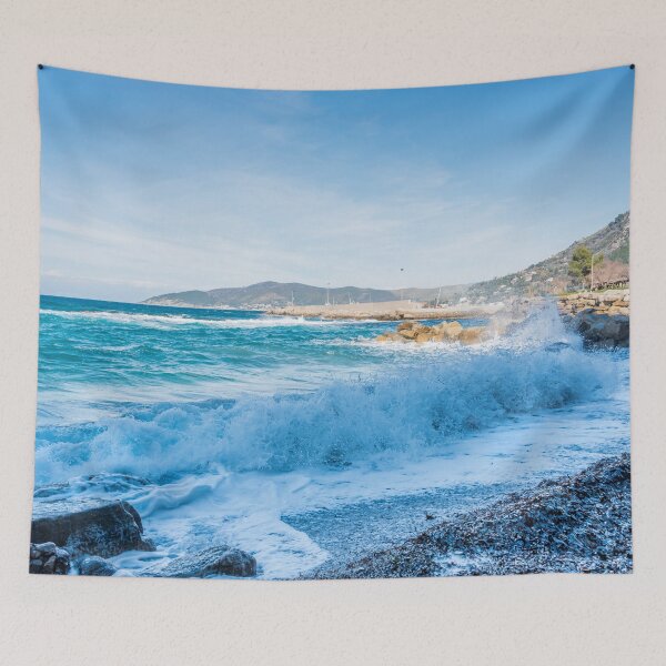 Item preview, Beautiful Blue Surf at San Marco di Castellabate Italy designed and sold by Jon Shore.