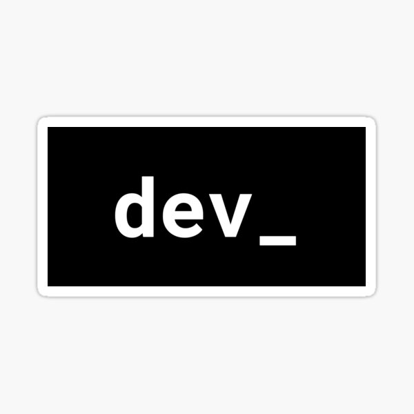 dev_ Sticker