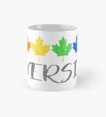 Taza clásica diversidad Canadá Orgullo canadiense hoja de arce arco iris cosecha