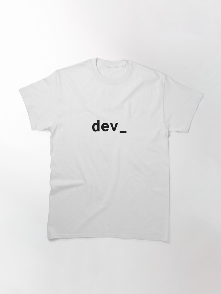 Alternate view of dev_ (Inverted) Classic T-Shirt