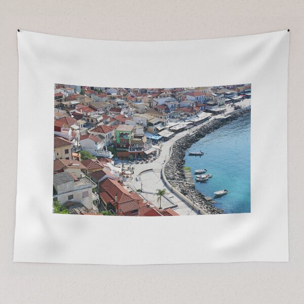 Item preview, Parga Greece famous tourist destination summer season aerial view designed and sold by goceris.