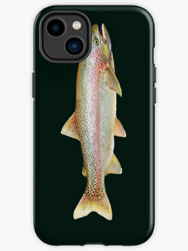 Vintage Big Fly Distressed Rainbow Trout Steelhead Vermont Fly Fishing -  Vermont Fishing - Phone Case