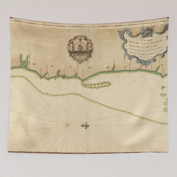 Item preview, Vintage Map of Costa Rican Coastline (1758) designed and sold by BravuraMedia.