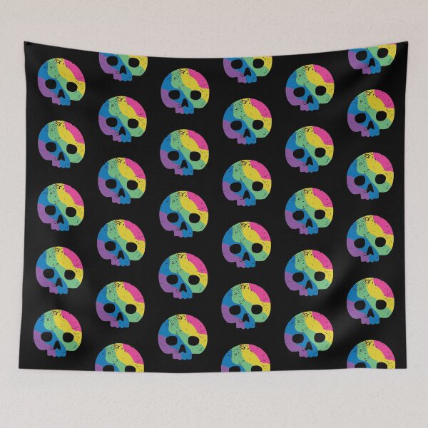 Item preview, Rainbow Skull Dots designed and sold by AmeeMax.