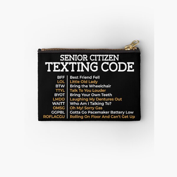 Item preview, Senior Citizen Texting Code designed and sold by MooonTees.