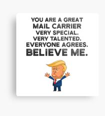 Mail Carrier Funny Trump Metal Print