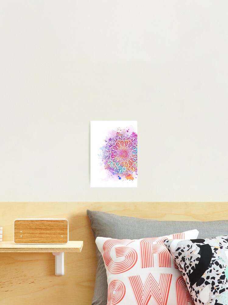 Namaste Zen Inhale Exhale Wall Line Art Print, Pastel Yoga