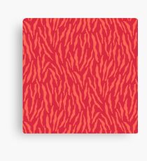 Zebrafiermuster in lebender Korallenpalette Leinwanddruck