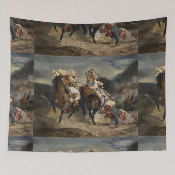 Item preview, The Combat of the Giaour and Hassan, 1826 by Eugene Delacroix designed and sold by Vintage Designs +.