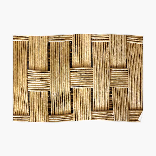 Wicker Texture Pattern Poster