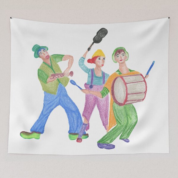 Item preview, Entertainment, circus, clown, music, instruments, drawing, BebiCervin designed and sold by BebiCervin.