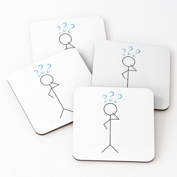 Item preview, Stick figure with question marks designed and sold by sigdesign.