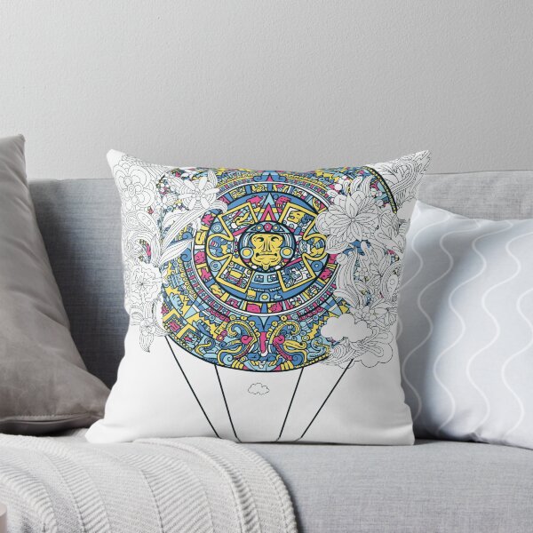 Item preview, Mayan Calendar Hot Air Balloon Flying In The Clouds designed and sold by webpatty.