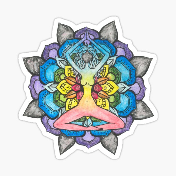 Chakra Goddess 2 Sticker