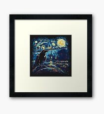 Starry Nachtwache Gerahmtes Wandbild