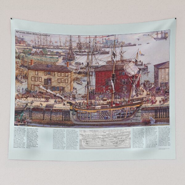 Item preview, Salem Massachusetts Wharves Diagram  designed and sold by BravuraMedia.