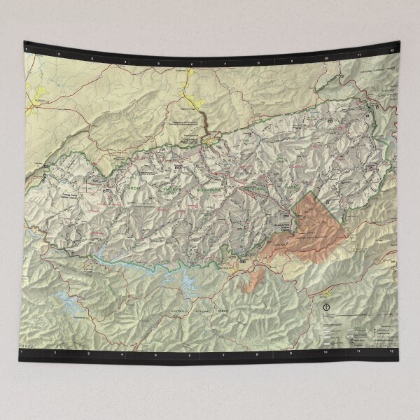 Item preview, The Great Smoky Mountains National Park Map (1997) designed and sold by BravuraMedia.