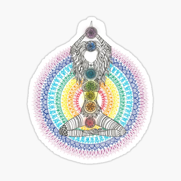 Chakra Goddess 1 Sticker