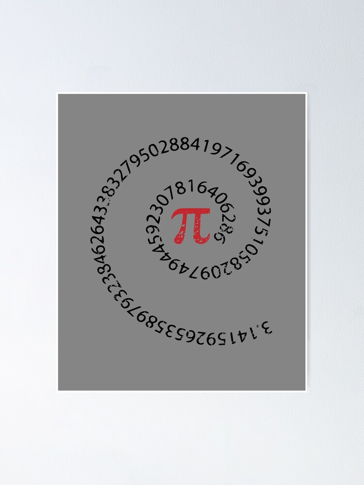 Pi π Spiral Science Mathematics Math Irrational Number Sequence