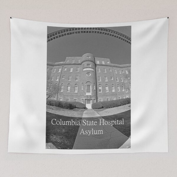 Artikelvorschau, Kopie von Columbia State Hospital Asyl Black And White entworfen und verkauft von LisaWootenPhoto.