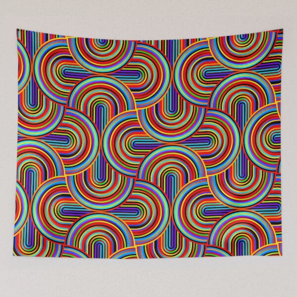 Item preview, CRAZY CURVES 01, rainbow colored designed and sold by Slanapotam.