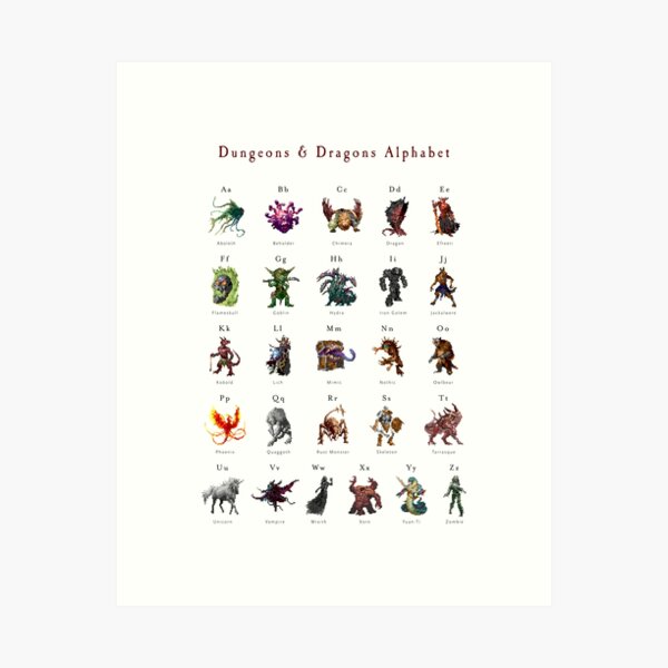 Item preview, Alphabet Monstre designed and sold by clarkstpress.
