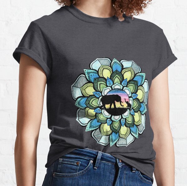 Elefanten Mandala Classic T-Shirt