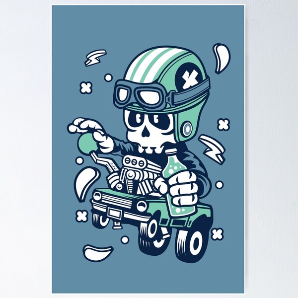 Item preview, Hotrod Cartoon Character classic for large engines lovers designed and sold by Nickelparis.