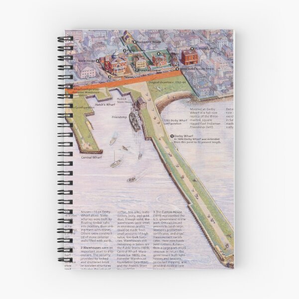 Item preview, Salem Massachusetts National Historic Sites and Wharves designed and sold by BravuraMedia.