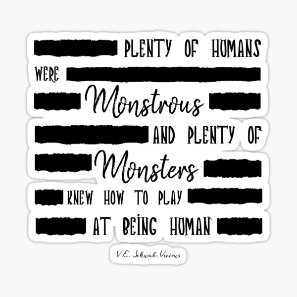 Vicious - Humans & Monsters Sticker