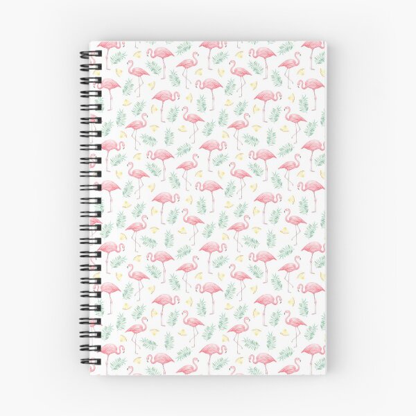 Item preview, Tropic pattern with flamingo, leaves and pieces of pineapple designed and sold by Reseda.