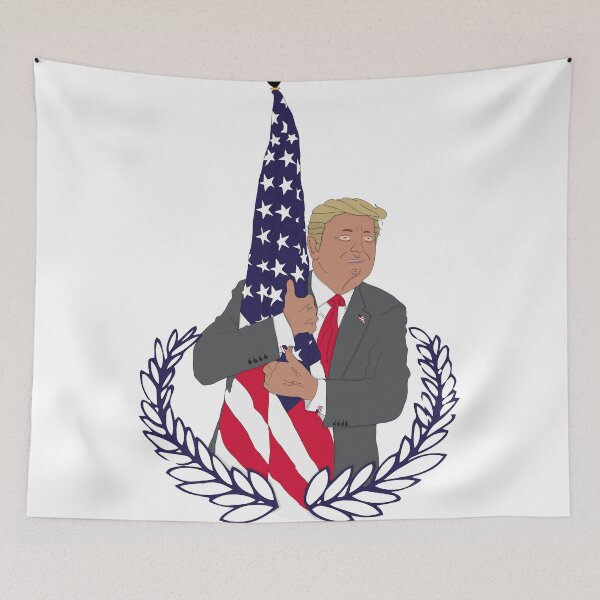 Item preview, Trump Hugs the Flag designed and sold by countercolour.