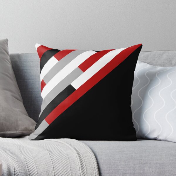 Diagonal stripes pattern Throw Pillow