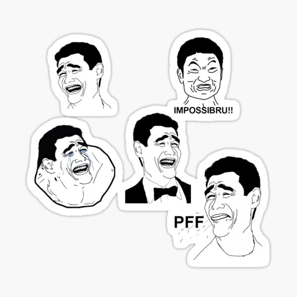 Yao Ming Derp Face Collection Sticker