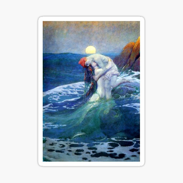 Artikel-Vorschau von Die Meerjungfrau – Howard Pyle, designt und verkauft von forgottenbeauty.