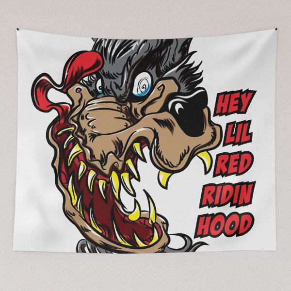 Item preview, Big Bad Wolf Whistle, Hey Little Red Riding Hood - Cartoon Wolf designed and sold by eShirtLabs.