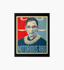 Notorious RBG Ruth Bader Ginsburg Art Board Print