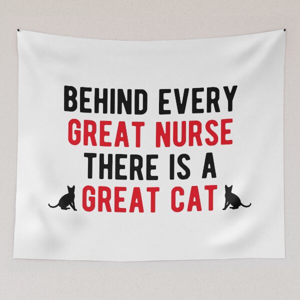 Item preview, Behind every great nurse there is a cat designed and sold by Isabelle-Anne.