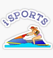 Sports, water scooter, action Sticker